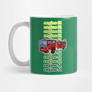 Engine 51 (Green) Mug